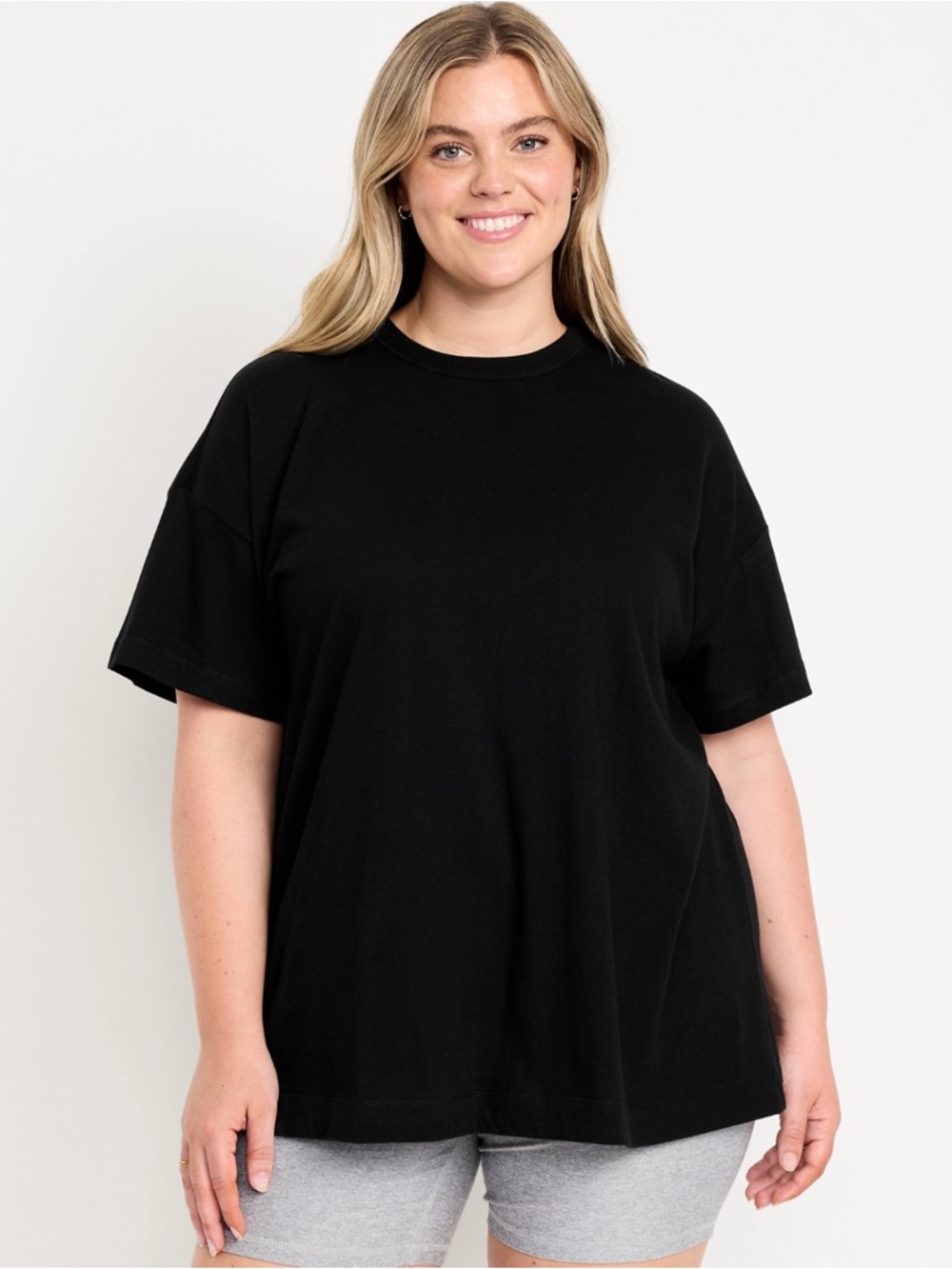 🆕 Old Navy Women's Oversized EveryWear Tunic T-Shirt Short Sleeve Tee S 4-6 - Picture 7 of 15